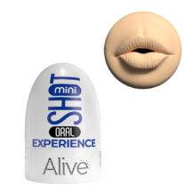 Мини-мастурбатор Adrien Lastic Alive Mini Shot Oral Experience, телесный