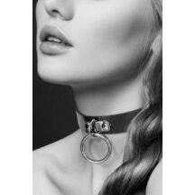 Чокер с кольцом черный COLLIER FETISH NOIR Bijoux pour toi