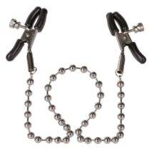 Зажимы на соски California Exotic Novelties Nipple Clamps с цепью, серебристые