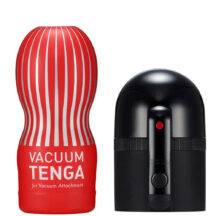 Набор Tenga Vacuum Max с мастурбатором Vacuum Cup с всасыванием, черный