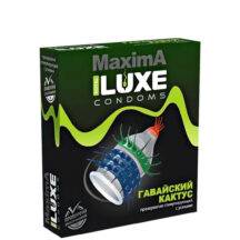 Презерватив Luxe Maxima Гавайский кактус с усиками, 1 шт