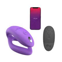 Вибромассажер для пар We-Vibe Sync O с пультом ДУ, фиолетовый