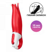 Вибростимулятор с лепестками Satisfyer Vibes Power Flower, красный