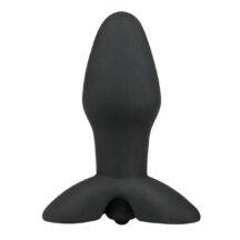 Анальная вибропробка Easytoys Vibrating Silicone Buttplug, черный