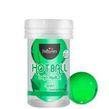 Лубрикант HotFlowers Hot Ball Мята на масляной основе, 3 г х 2 шт