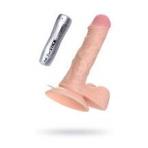 Реалистичный вибратор с пультом Toyfa RealStick Nude, телесный, 17 см