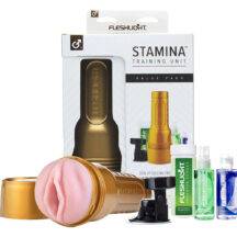 Набор Fleshlight Stamina Training Unit: мастурбатор, крепление, лубрикант, пудра, очищающий спрей