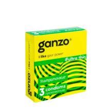 Презервативы ультратонкие Ganzo Ultra Thin, 3 шт