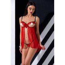 Сорочка Passion Lingerie Cherry chemise, Красный, S/M