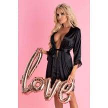 Пеньюары LivCo Corsetti Fashion LC 90568 Ariladyen szlafrok Black, Чёрный, S/M