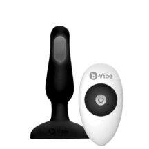 Анальная вибропробка с ДУ b-Vibe Novice, черный