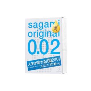 Презервативы полиуретановые с увеличенным количеством смазки Sagami Original 0.02 Extra Lub, 3шт