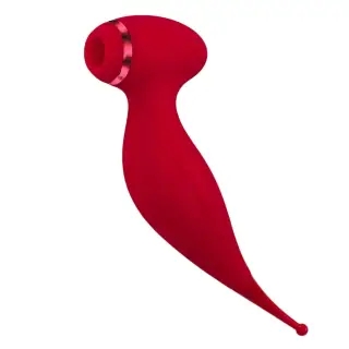 Вакуумно-волновой стимулятор клитора Woma Isadora с точечным вибратором, красный Вакуумно-волновой стимулятор клитора Woma Isadora с точечным вибратором, красный