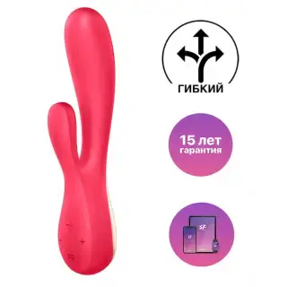 Вибратор-кролик Satisfyer Mono Flex, красный Вибратор-кролик Satisfyer Mono Flex, красный