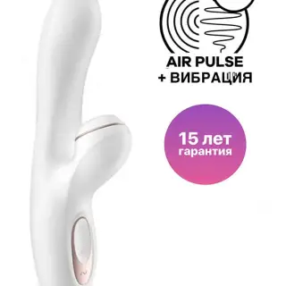 Вибратор-кролик с вакуумным стимулятором Satisfyer Pro+ G-Spot, белый Вибратор-кролик с вакуумным стимулятором Satisfyer Pro+ G-Spot, белый