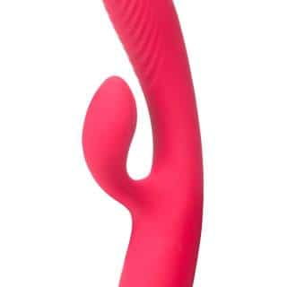 Тройной вибратор-кролик Woma Ingrid с вакуумной стимуляцией и нагревом, красный Тройной вибратор-кролик Woma Ingrid с вакуумной стимуляцией и нагревом, красный