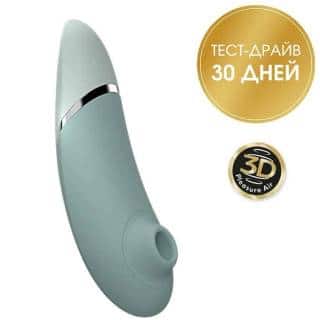 Вакуумный стимулятор клитора Womanizer Next, серо-зеленый Вакуумный стимулятор клитора Womanizer Next, серо-зеленый