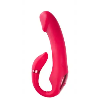Вибратор c имитацией фингеринга и стимулятором клитора Woma Indira с нагревом, красный Вибратор c имитацией фингеринга и стимулятором клитора Woma Indira с нагревом, красный