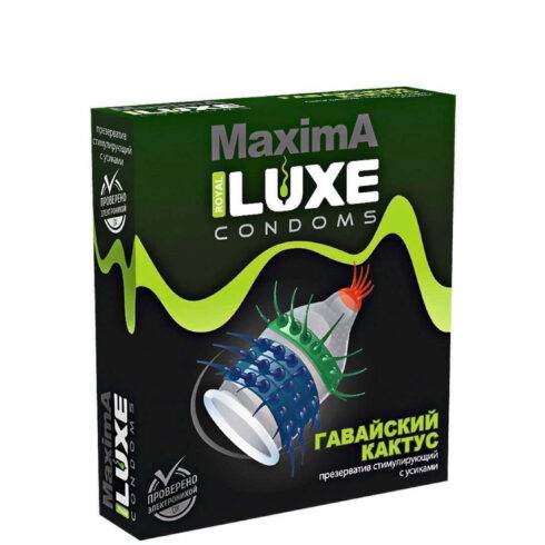 Презерватив Luxe Maxima Гавайский кактус с усиками, 1 шт