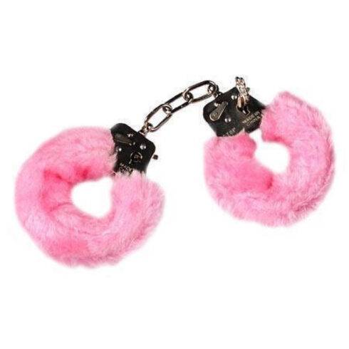 Наручники с мехом Seven Creations Love Cuffs, розовые