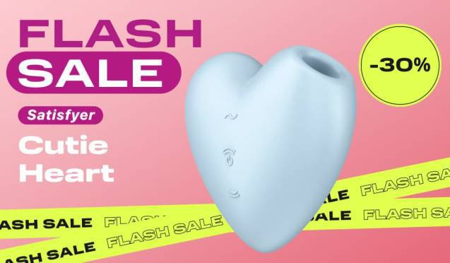 30% на стимулятор 2 в 1 Satisfyer Cutie Heart