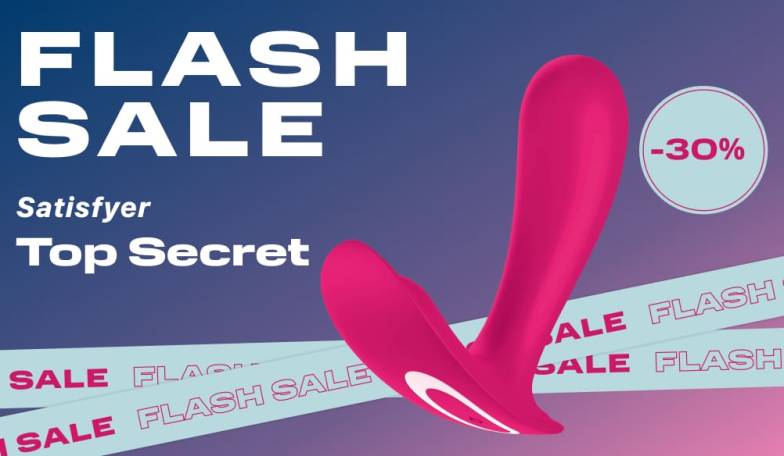 30% на вибратор для ношения  Satisfyer Top Secret