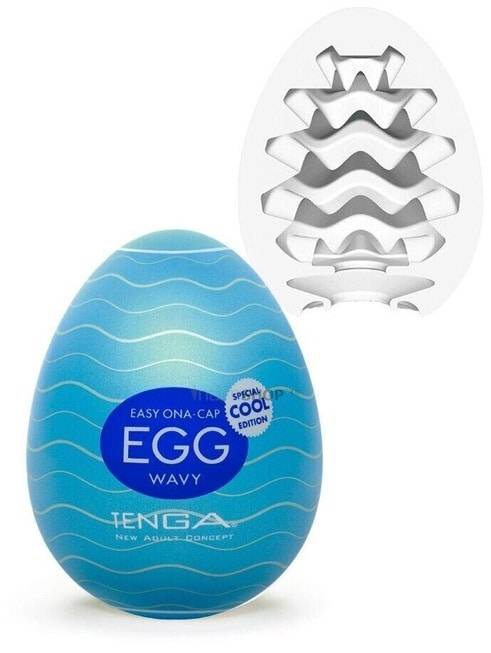 Мастурбатор Tenga Egg Wavy Special Cool Edition, синий