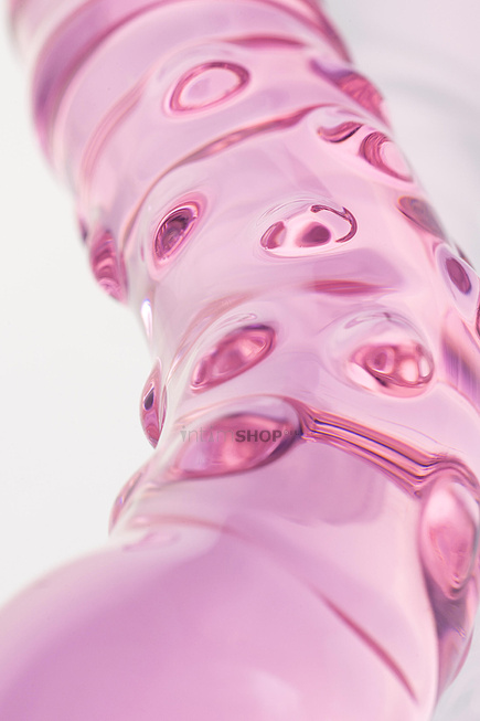 Фаллоимитатор Sexus Glass двусторонний изогнутый, розовый, 20,5 см - фото 7