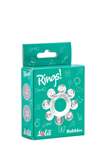 Эрекционное кольцо Rings Bubbles, бесцветное от IntimShop