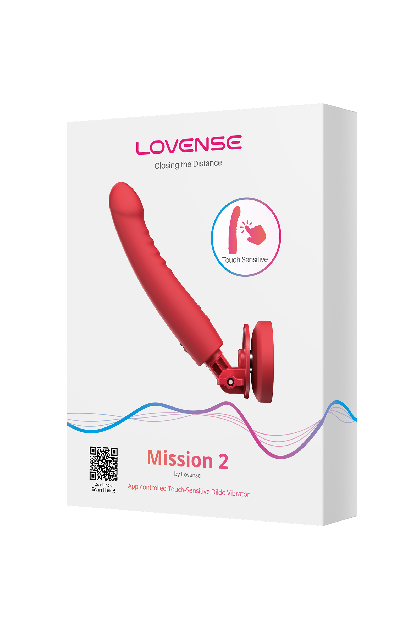 Сенсорный вибратор Lovense Mission 2, красный