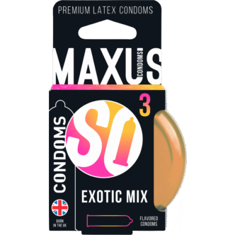 Презервативы цветные ароматизированные Maxus Exotic Mix, 3 шт