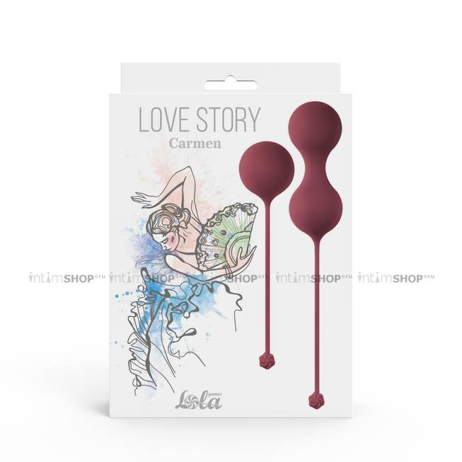 Набор вагинальных шариков Love Story Carmen Lavender Sunset, красный - фото 5