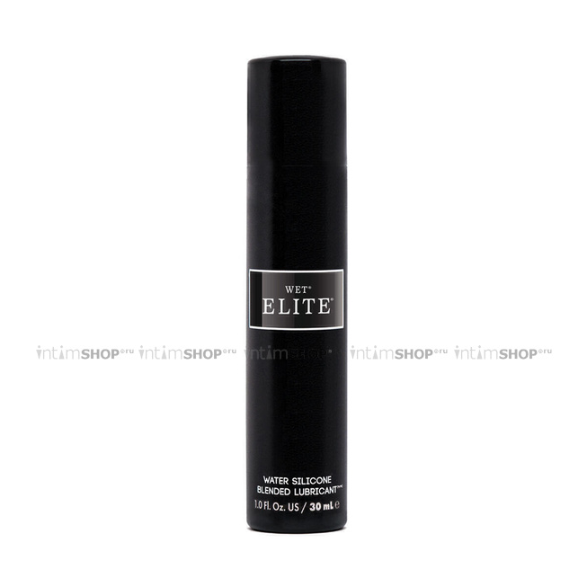 Лубрикант Wet Elite Black, на гибридной основе, 30 мл - фото 1