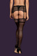 Чулки Obsessive Chiccanta stockings, Чёрный, S/M