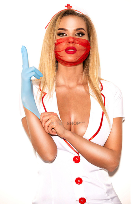 Ролевые костюмы Devil & Angel 7028 Костюм медсестры, Белый, L - фото 3