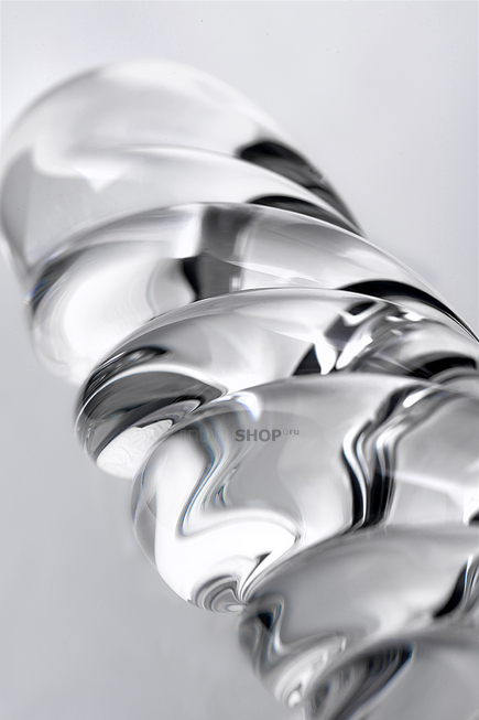 Двусторонний фаллоимитатор Sexus Glass 16 см, бесцветный - фото 4