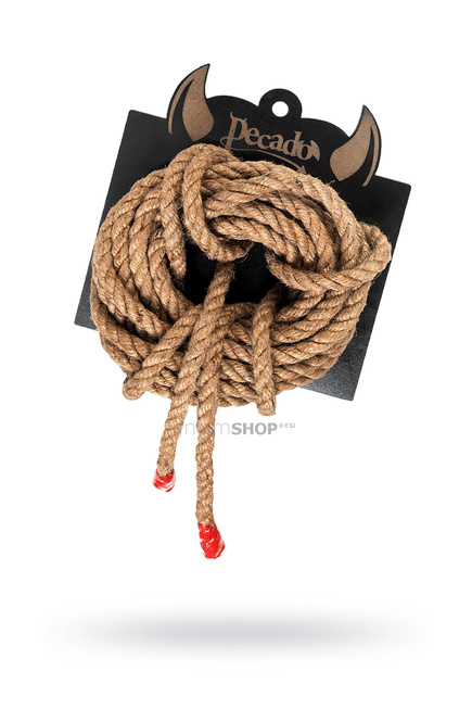 Веревка Pecado BDSM Shibari, коричневая, 5 м - фото 1