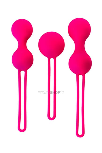 Набор вагинальных шариков Toyfa A-Toys Pleasure Balls Set, розовый - фото 1