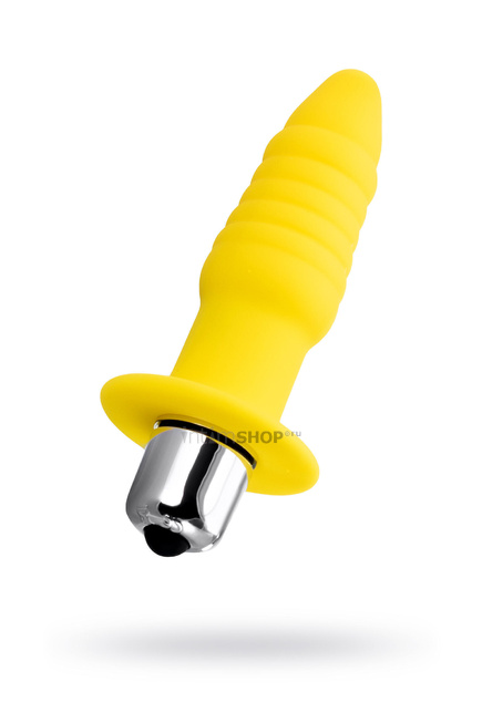 Анальная вибропробка Toyfa ToDo Lancy, желтый - фото 4