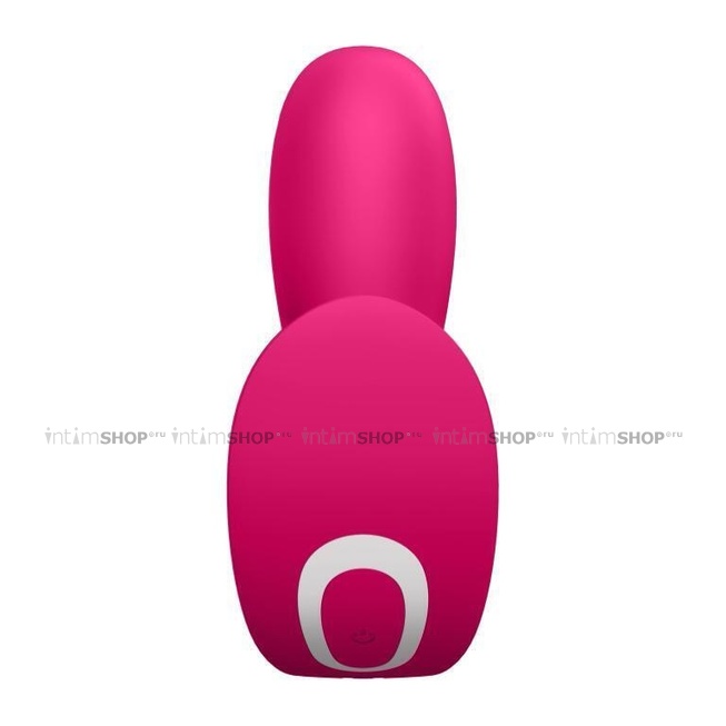 Вибровкладка в трусики с вагинальным и анальным отростком Satisfyer Top Secret+, розовая - фото 6