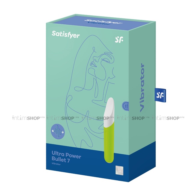 Вибропуля Satisfyer Ultra Power Bullet 7, зеленый - фото 2