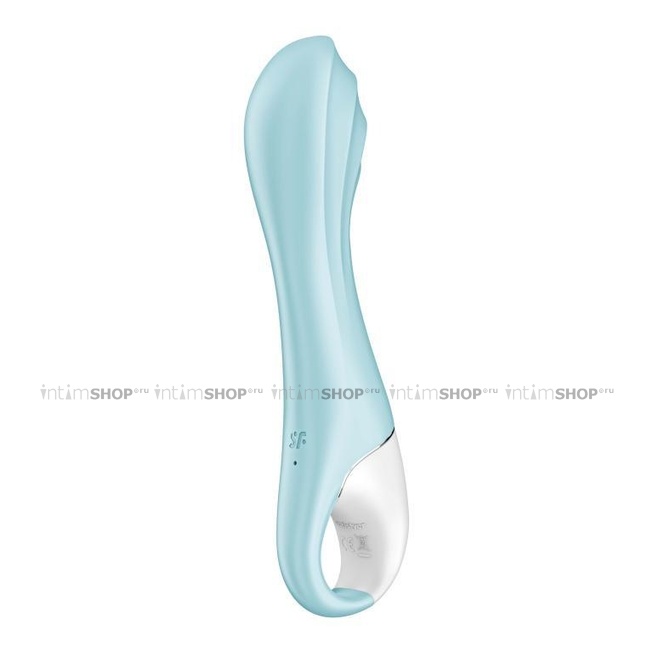 Вибратор для точки G Satisfyer Air Pump Vibrator 5+ с расширением, голубой - фото 7