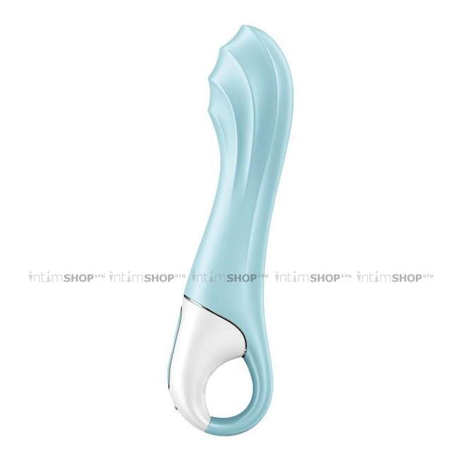 Вибратор для точки G Satisfyer Air Pump Vibrator 5+ с расширением, голубой - фото 3