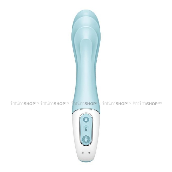 Вибратор для точки G Satisfyer Air Pump Vibrator 5+ с расширением, голубой - фото 8