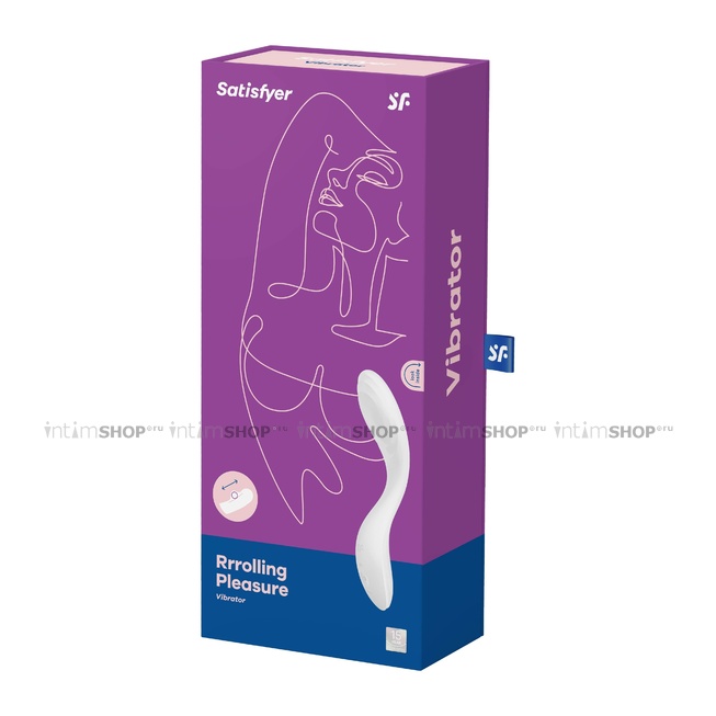 Вибратор с движущимся шариком Satisfyer Rrrolling Pleasure для стимуляции точки G, белый - фото 2