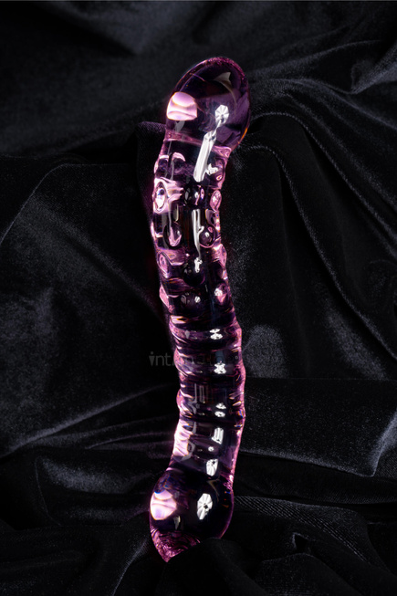 Фаллоимитатор Sexus Glass двусторонний изогнутый, розовый, 20,5 см - фото 9