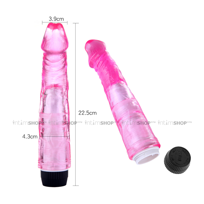 Фаллоимитатор с вибрацией 4sexdream 22.5 см, розовый - фото 2