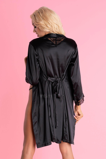 Пеньюары LivCo Corsetti Fashion LC 90568 Ariladyen szlafrok Black, Чёрный, L/XL - фото 2