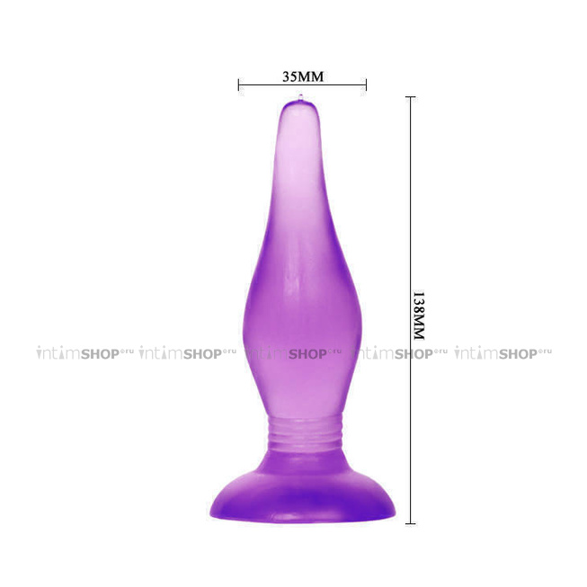 Анальная пробка Baile Butt Plug, фиолетовая - фото 2