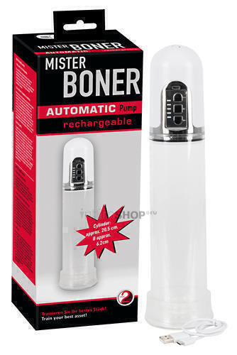 Автоматическая помпа для пениса ORION Mister Boner Automatic Pump, белый - фото 8